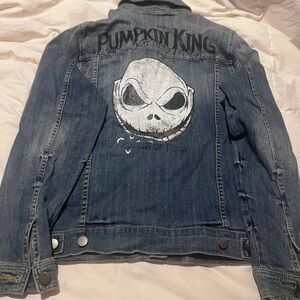 Disney Tim Burtons Denim Jacket with Nightmare Before Christmas 25 Years Design